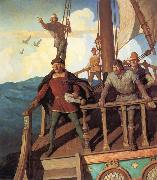 Columbus Sights the New World NC Wyeth